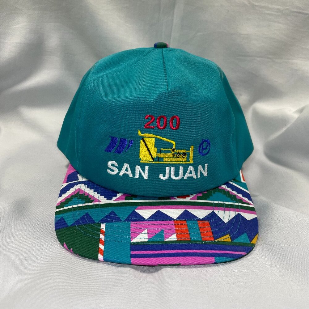 VINTAGE San Sun | 200 San Juan Aztec Print Snapback | Like New Condition